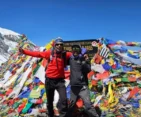 Thorong La Pass crossing during the Annapurna Circuit Trek from Pokhara