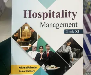 Hospitality Management book by Kamal Dhodari on tourism and hospitality in Nepal.