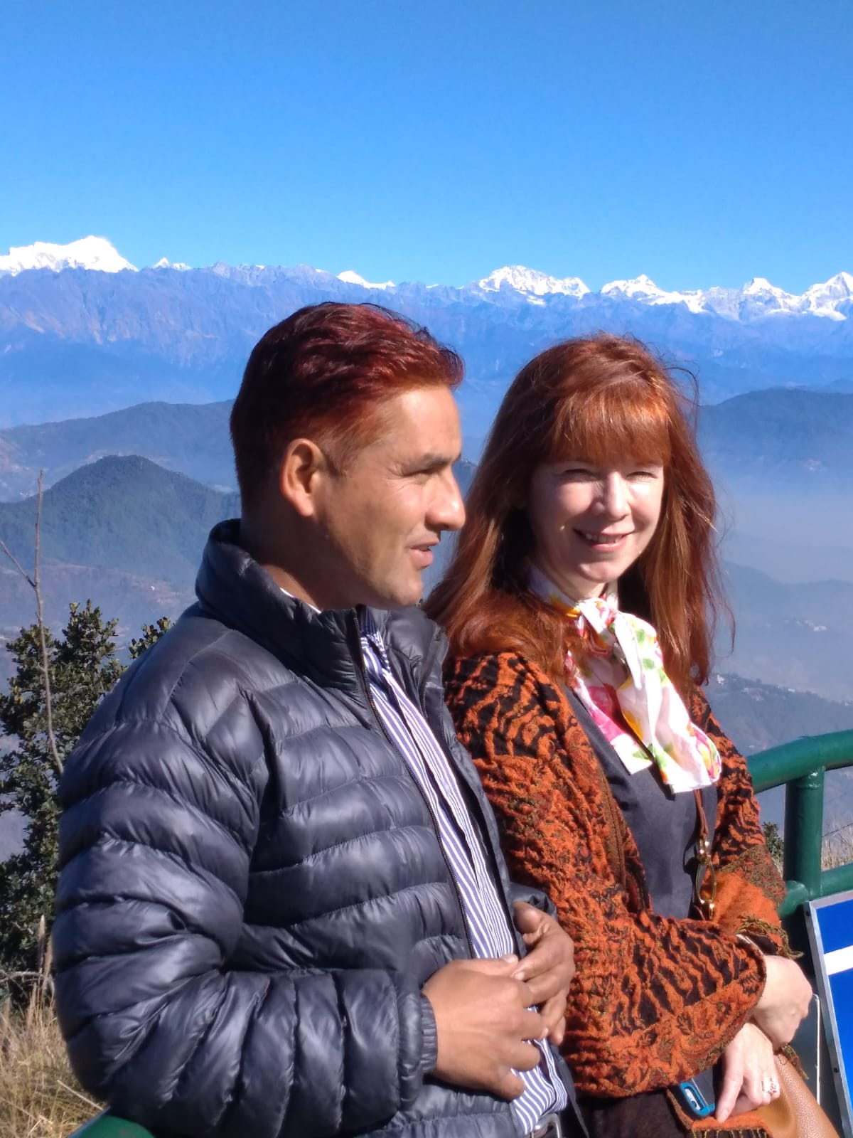 Kamal Dhodari in Pokhara leading a cultural sightseeing tour.