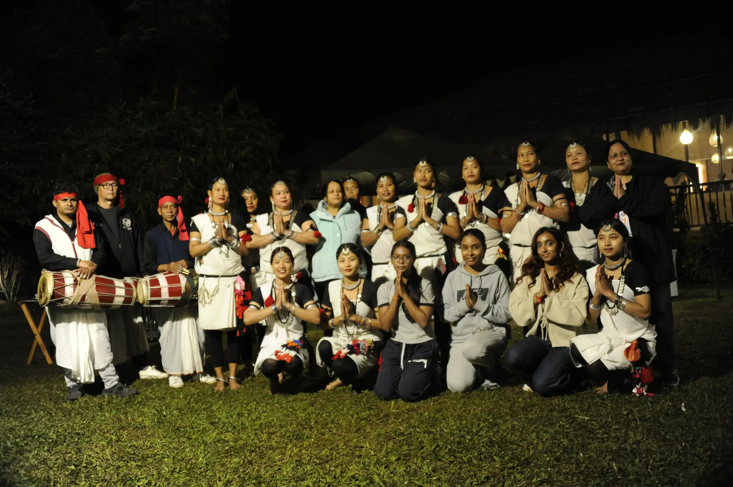 Traditional Tharu Cultural Program During Family Tour in Chitwan, Nepal
