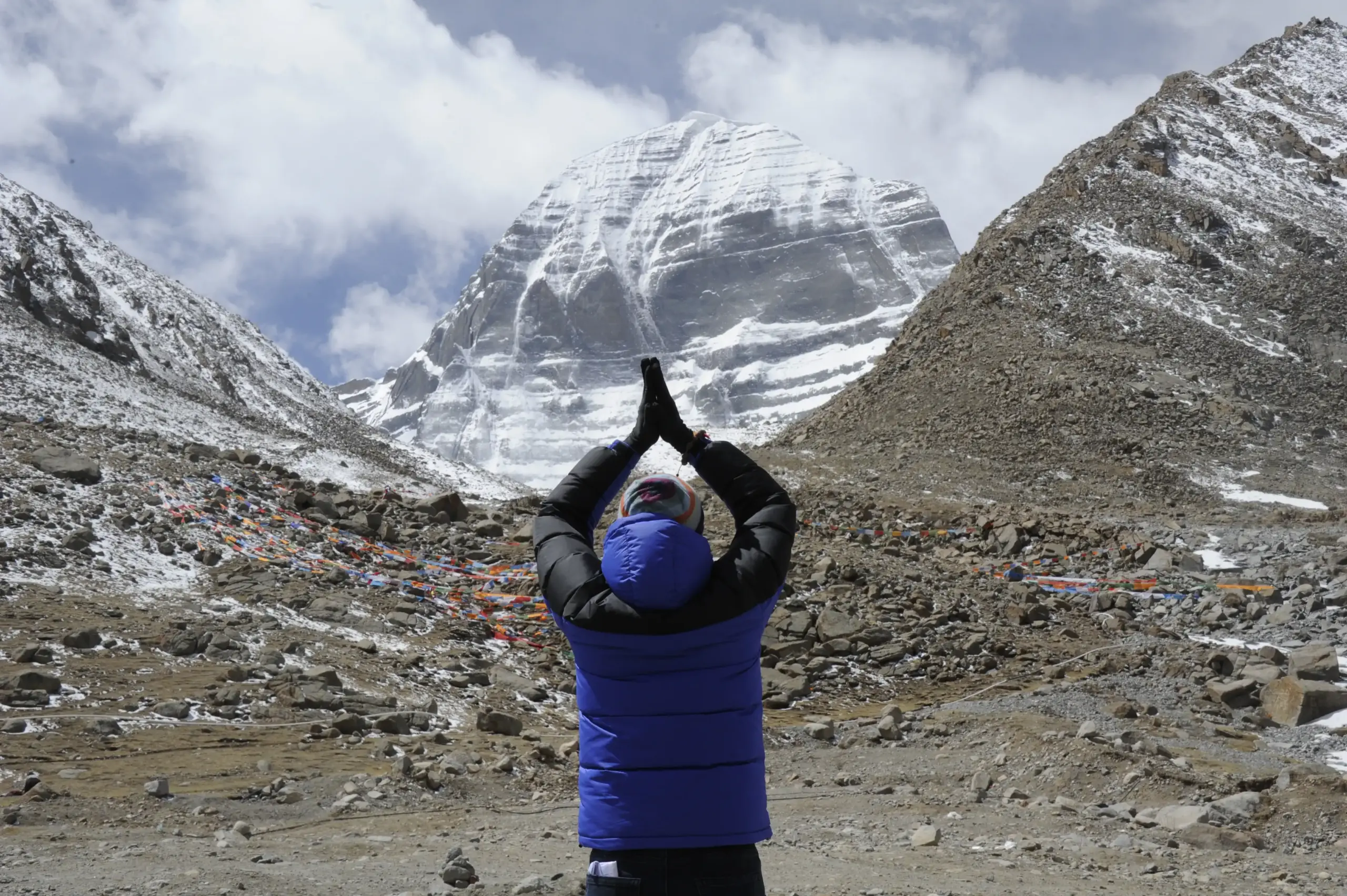 Pilgrims departing from Kathmandu after completing Kailash pilgrimage