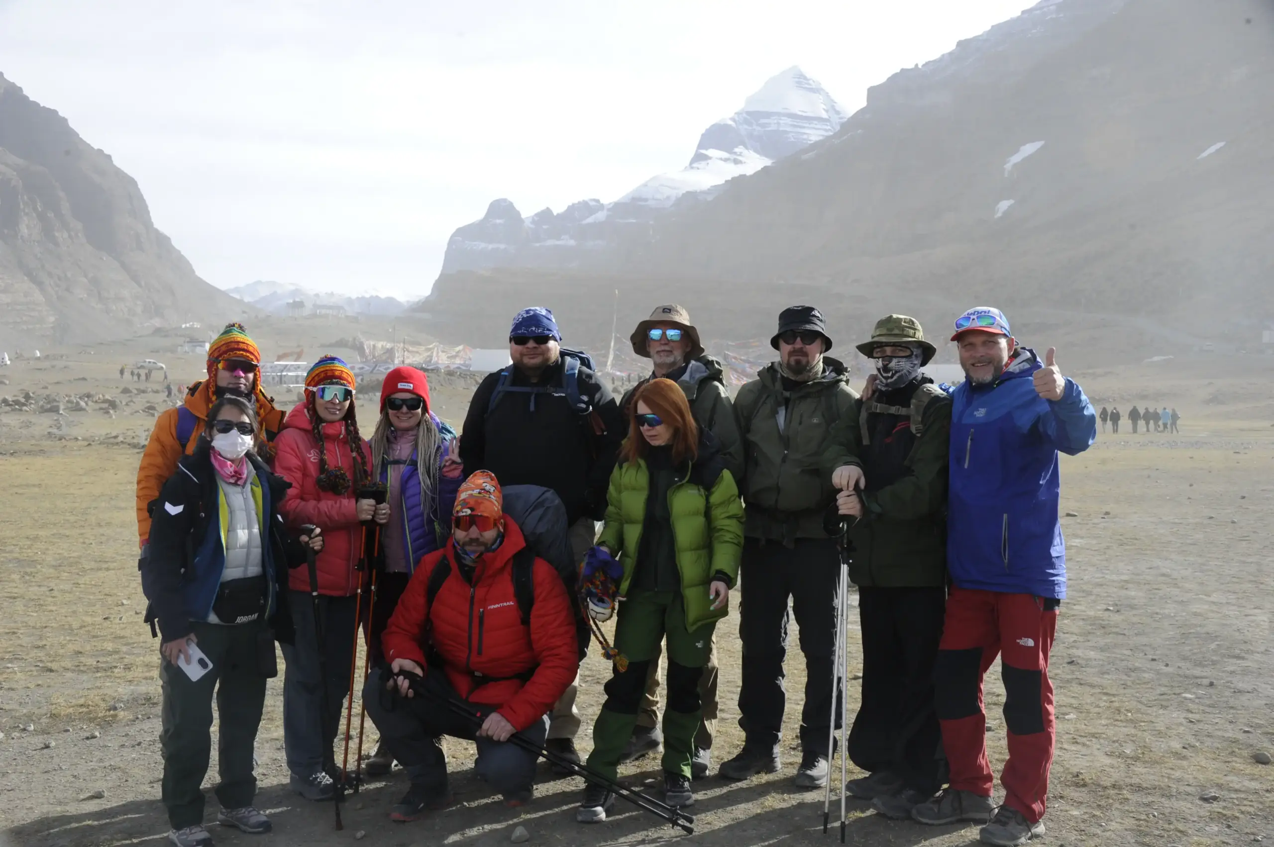 Pilgrims trekking towards Diraphuk during Mount Kailash Kora