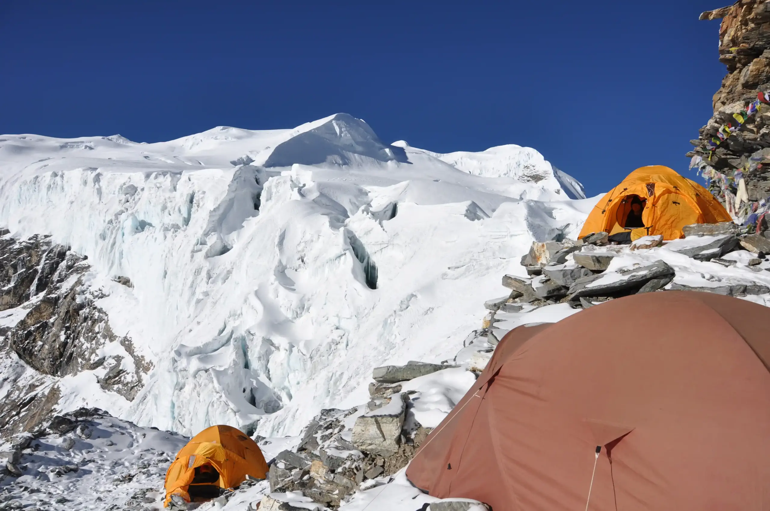 High Camp Tent on Mera Peak Climbing Expedition
