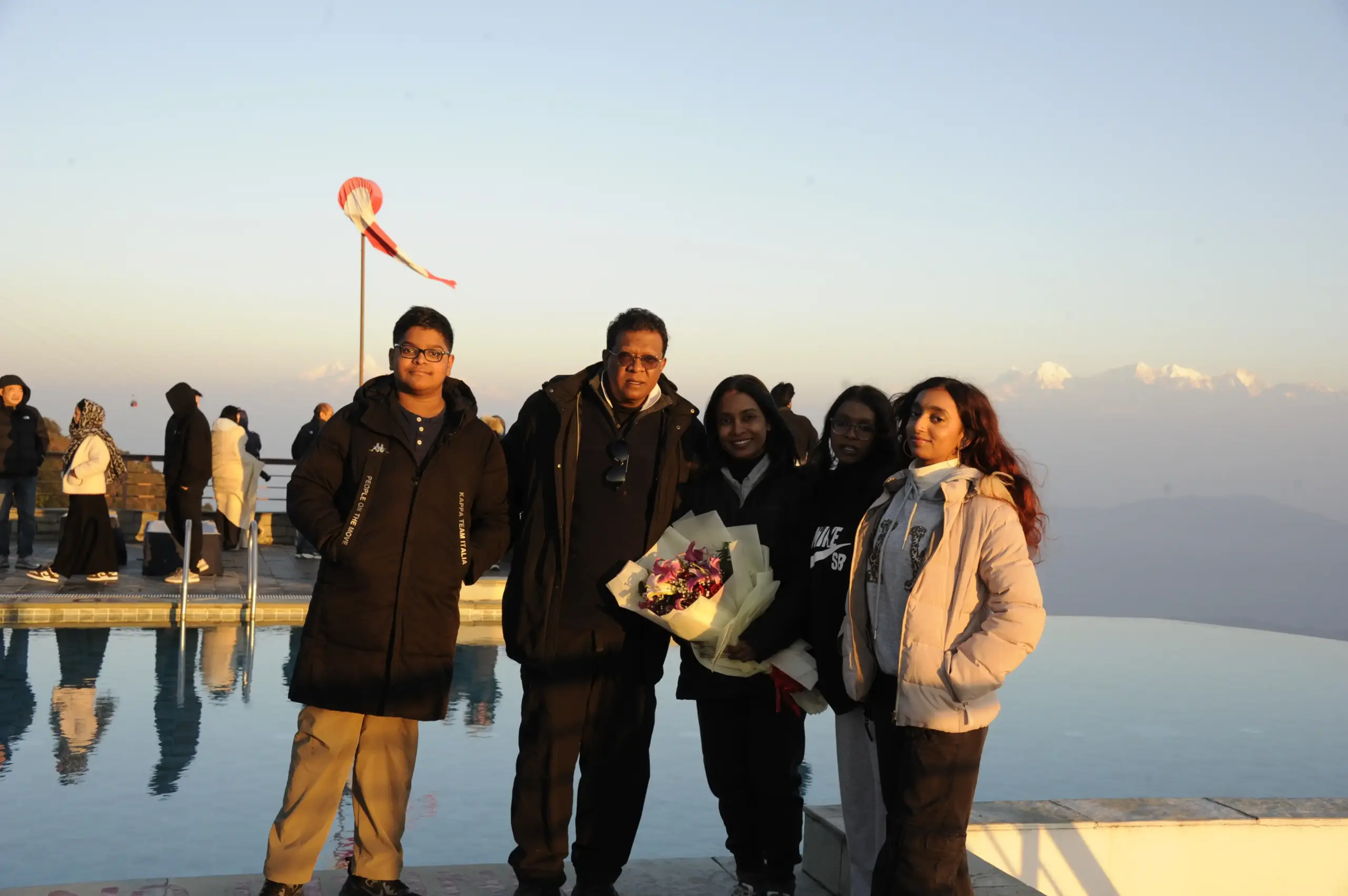 Family enjoying unforgettable memories during the Best of Nepal Tour.
